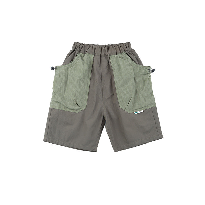 Children's Outdoor Quick-Dry Shorts with Patch Pockets