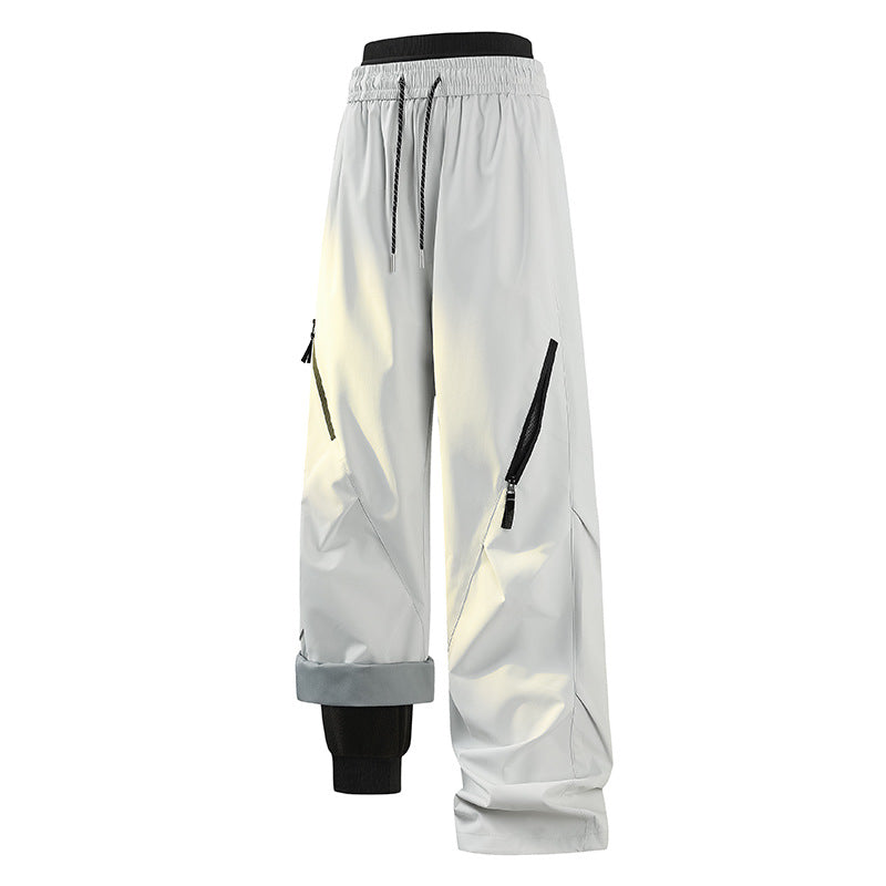 WENHOUU Unisex Warm Fleece‑Lined Hiking Pants, Waterproof Breathable Outdoor Trousers