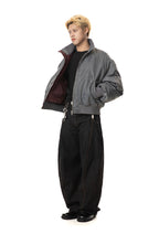 silhouette loose short aviator cotton jacket, thickened warm cotton clothes in winter, the same for men and women