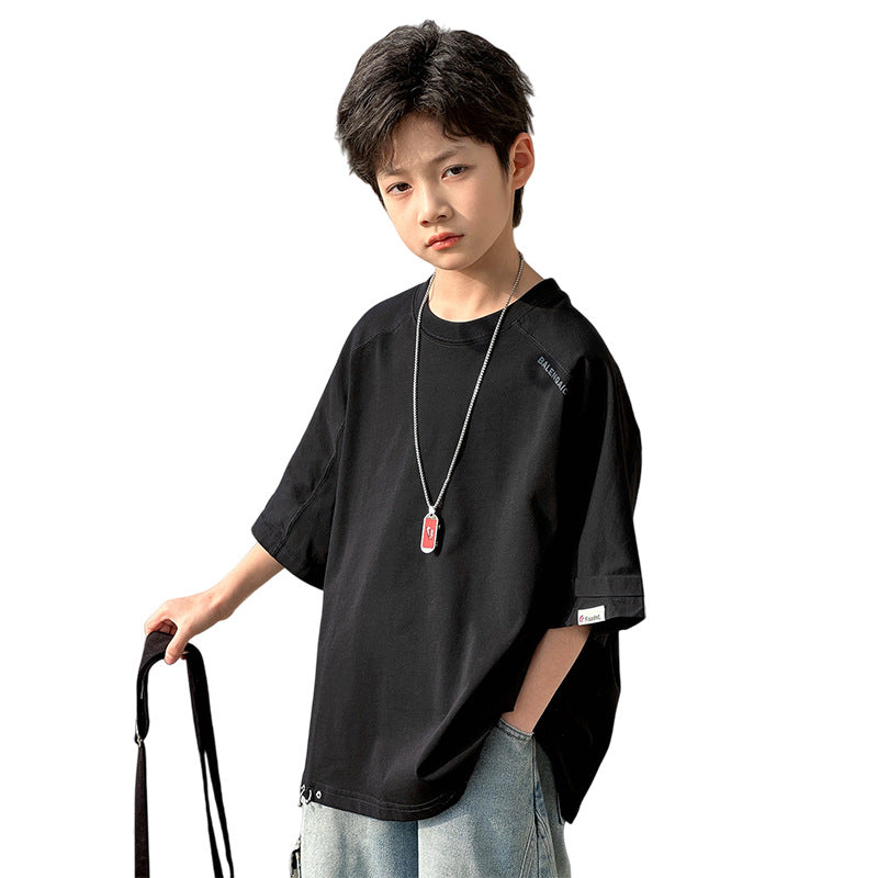 Soft Cotton Top, Versatile for Kids Daily Wear