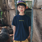 Boys Mountain Style Glove Print Casual Short Sleeve T-shirt