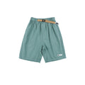 Mountain-Style Solid Color Cargo Shorts with Belt