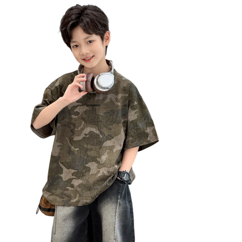 Boys' Lightweight Camouflage T-Shirt