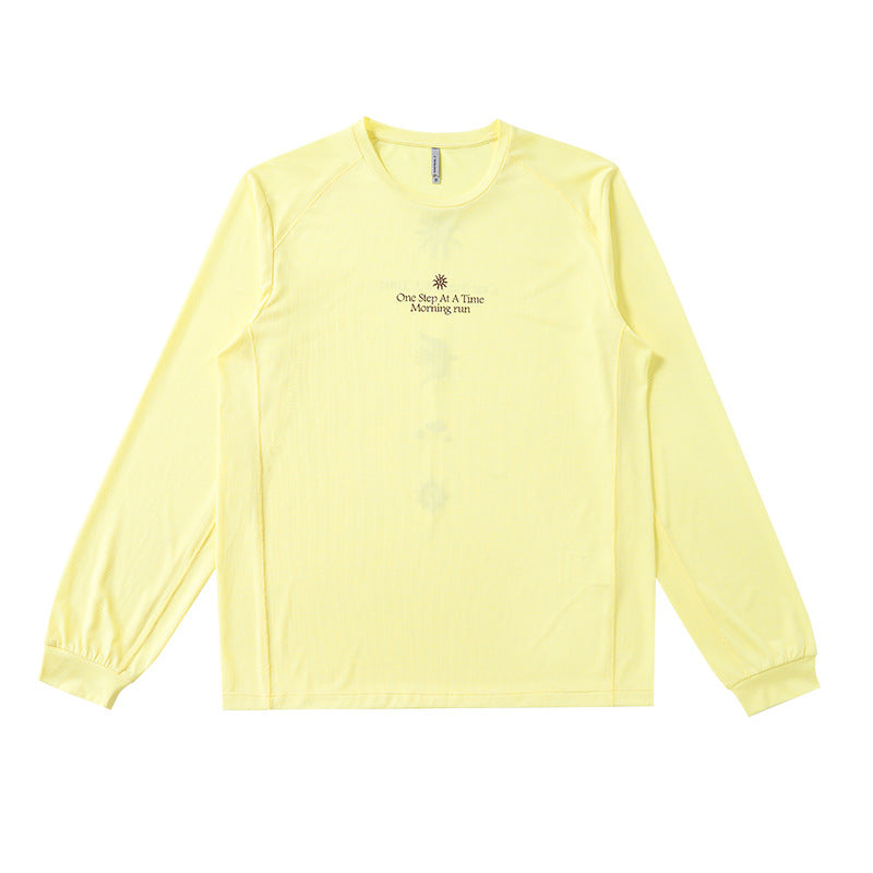 Telestar Sports Quick Dry Graphic Long Sleeve T-Shirt, Outdoor Sports Casual Athletic Top