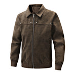 Trendy Winter Men's PU Cotton-Lined Jacket - Casual Versatile Leather