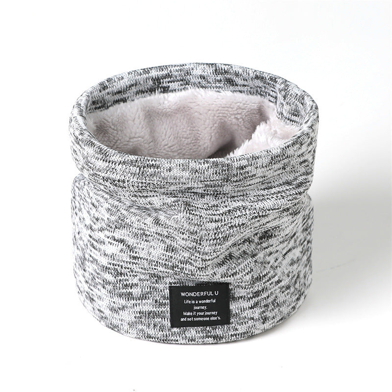 Winter fleece knitted neck cover Warm neck scarf