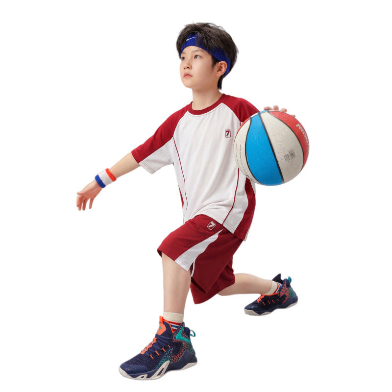 Boys Cotton Quick-Dry Sports 2-Piece Set