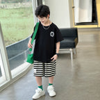 Double Print Cotton Knit Short Sleeve for Boys