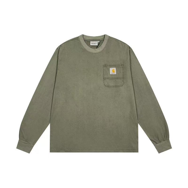 Carhartt WIP Distressed Washed Long Sleeve Pocket Tee
