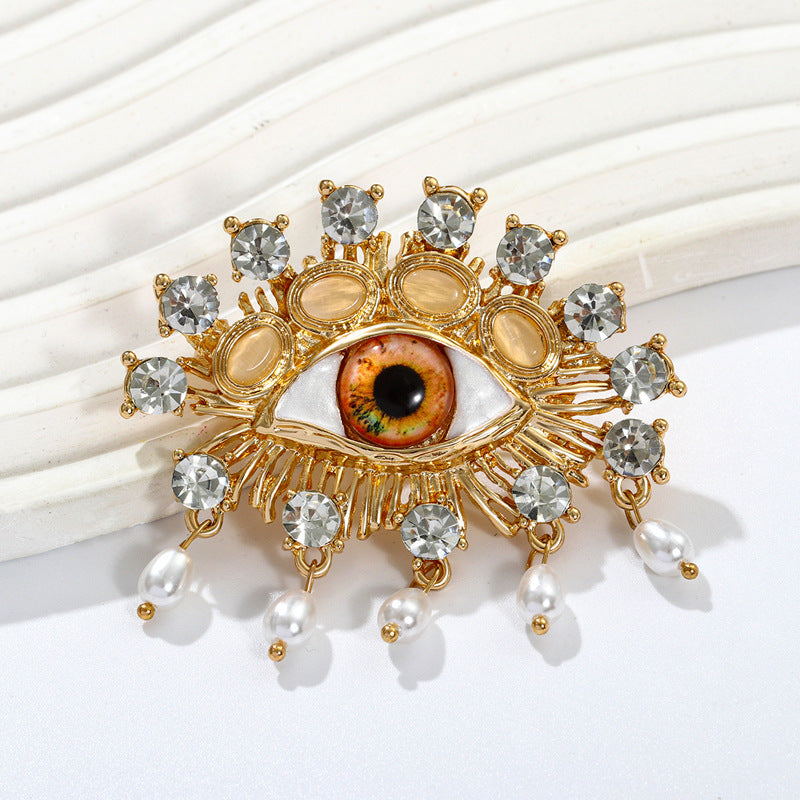 Demon Eye Brooch Exaggerated Horus Eye Corsage