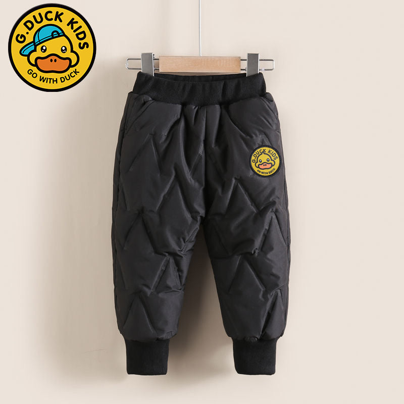 Cartoon shock pants, warm in autumn and winter, can be worn by boys and girls