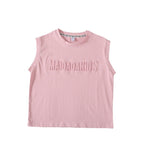 Dopamine Pink Class A Cotton Boys Summer Sleeveless Vest