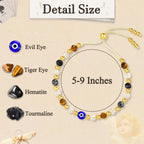 Evil Eye Pull-out Crystal Bracelet
