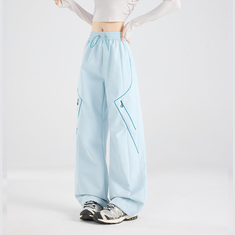 WENHOUU 2‑Piece Detachable Storm Pants Windproof Waterproof Outdoor Hiking Pants for Men Women