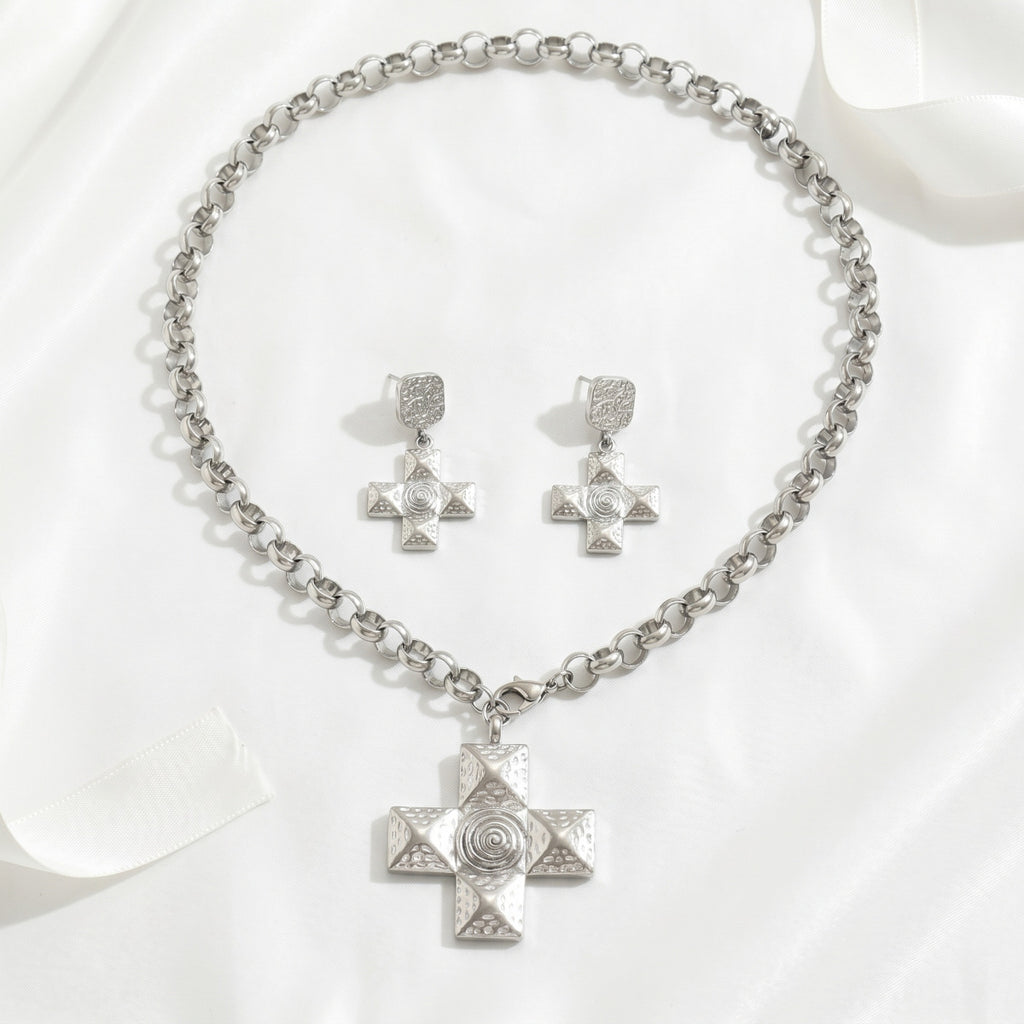 Nature Cast Metalworks Cross Pendant Necklace
