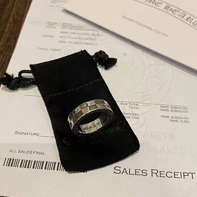 Chrome Hearts Cross & Evil Eye Ring
