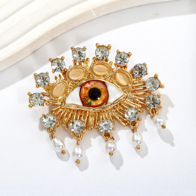 Demon Eye Brooch Exaggerated Horus Eye Corsage