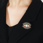 Evil Eye Brooch Sweater Cardigan Accessories