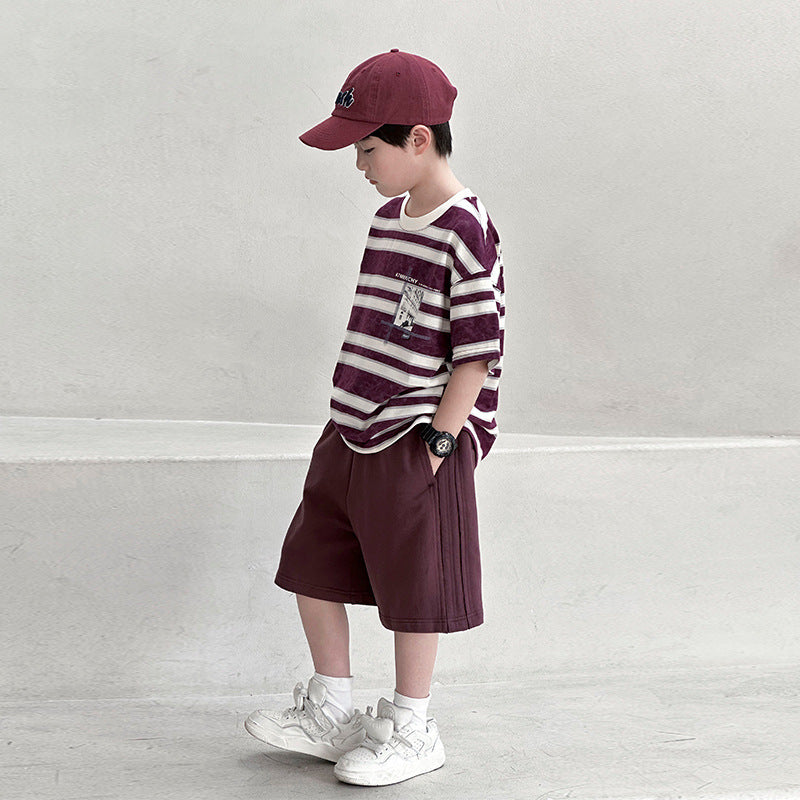 Big Boys Heavyweight Knit Athletic Shorts