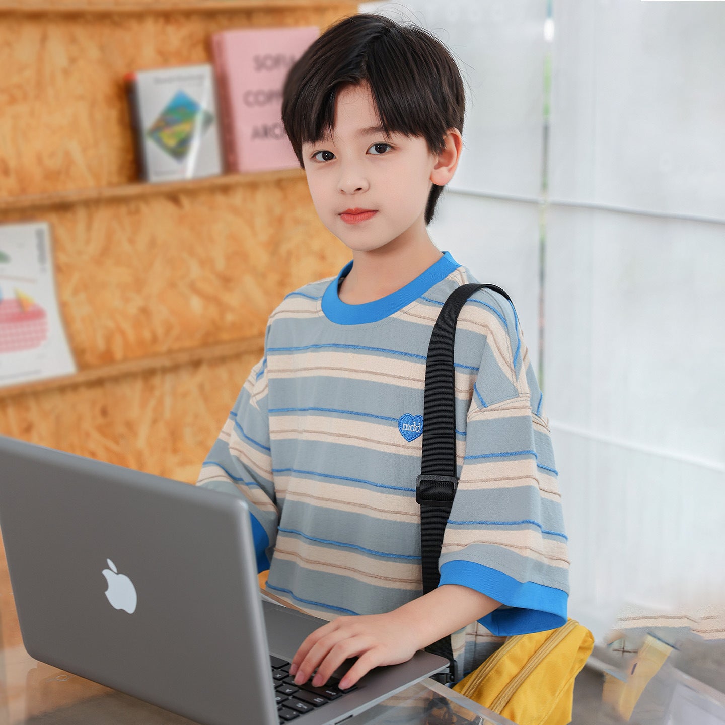 Boys 3D Striped Quick-Dry Short Sleeve T-Shirts
