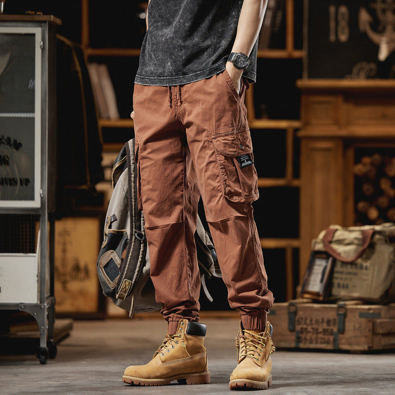 Men's Loose Straight-Leg Casual Pants - Sporty Casual Style for Autumn