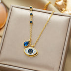 Evil Eye Titanium Steel Necklace - Colorfast