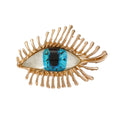 Long-lashed Devil's Eye Brooch