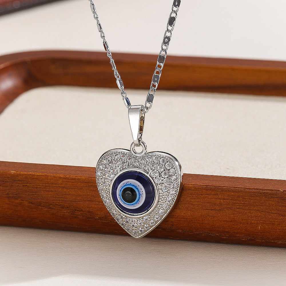 Evil Eye Necklace with Zircon