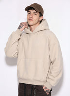 Fleece-lined hoodie, eggshell fleece sweatshirt