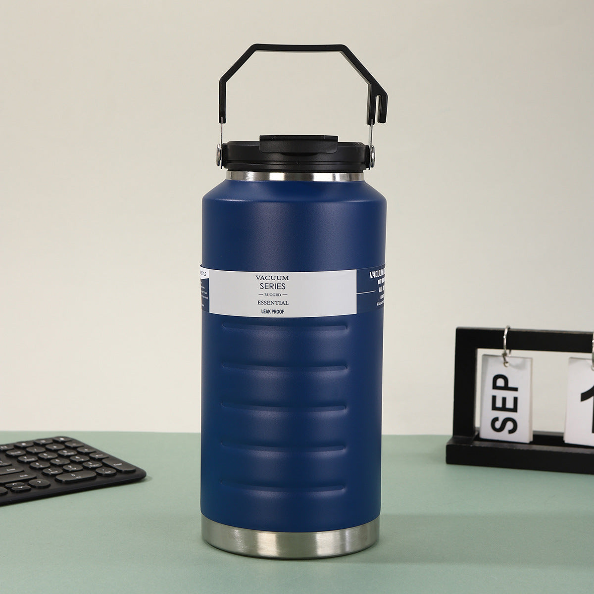 Large 316 Stainless Steel Insulated Water Jug, Dual‑Drink Portable Outdoor Camping Thermos