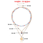 Evil Eye Collarbone Chain Hip Hop Multi-Layer Necklace