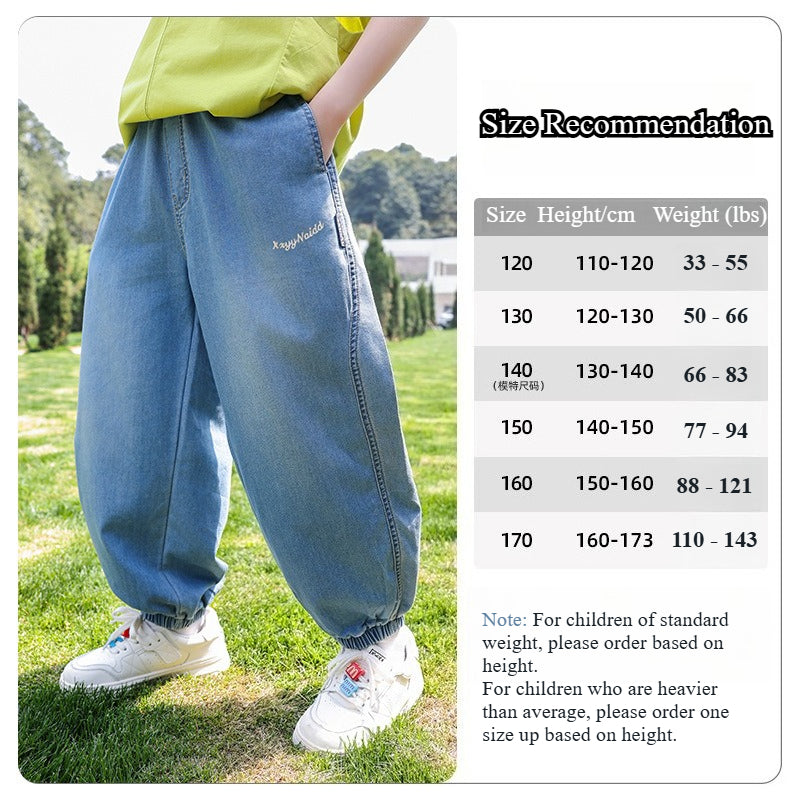 Children's Clothing: Lightweight, Soft Cotton Denim Jeans