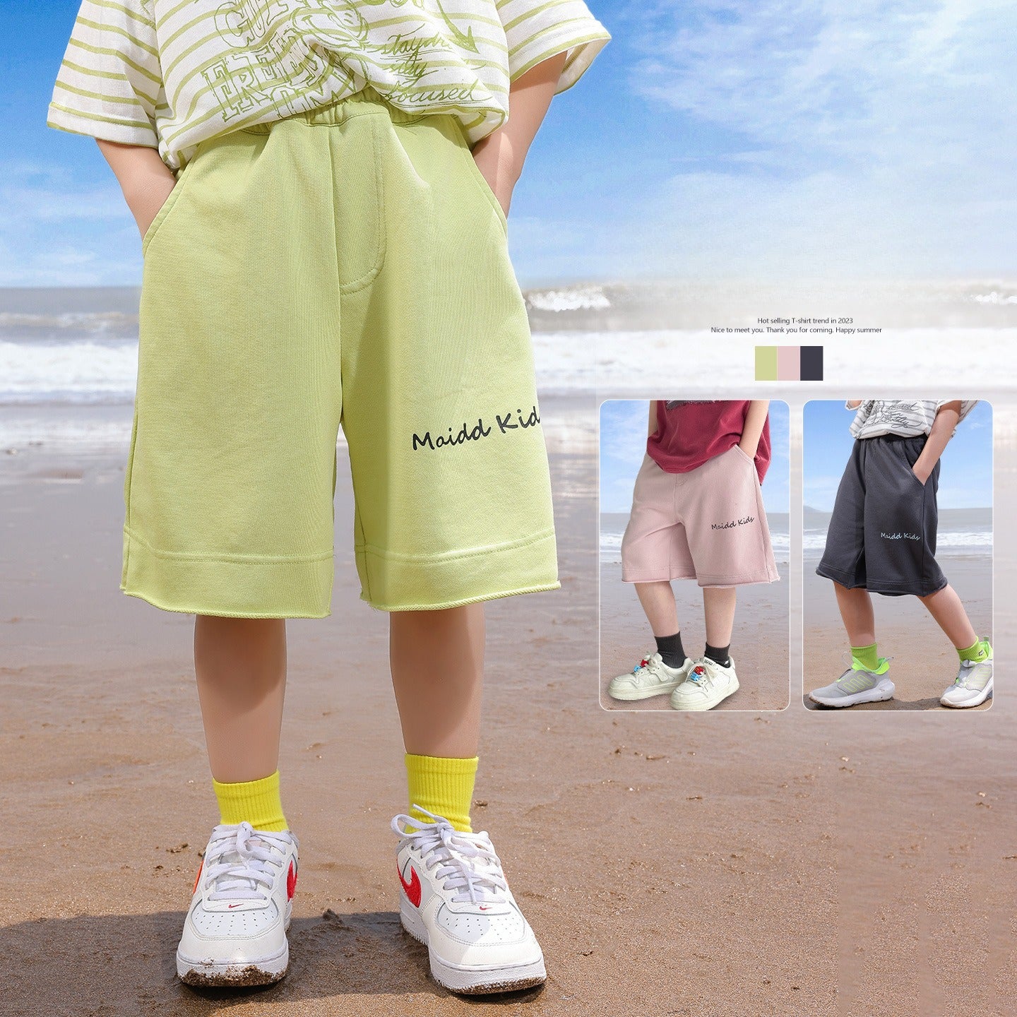 Summer 5-inch Athletic Shorts for Big Kids