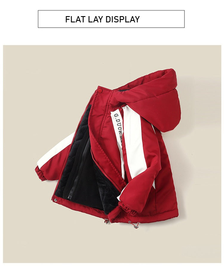 Gduck Unisex Kids' Windbreaker 3-8Y | Waterproof Windproof Fleece Liner | Spring Autumn Winter Outdoor Camping Jacket