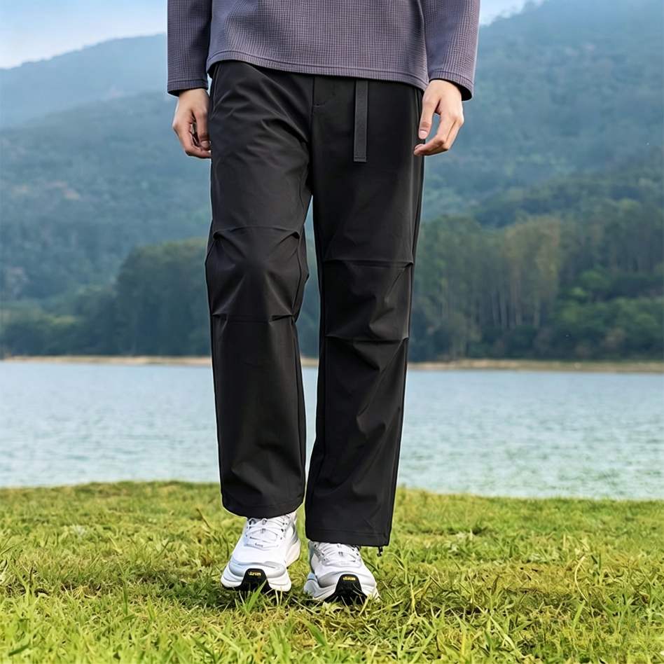 Cologne Unisex Outdoor Hiking Pants, Breathable Stretchy Adjustable Cuff Trousers