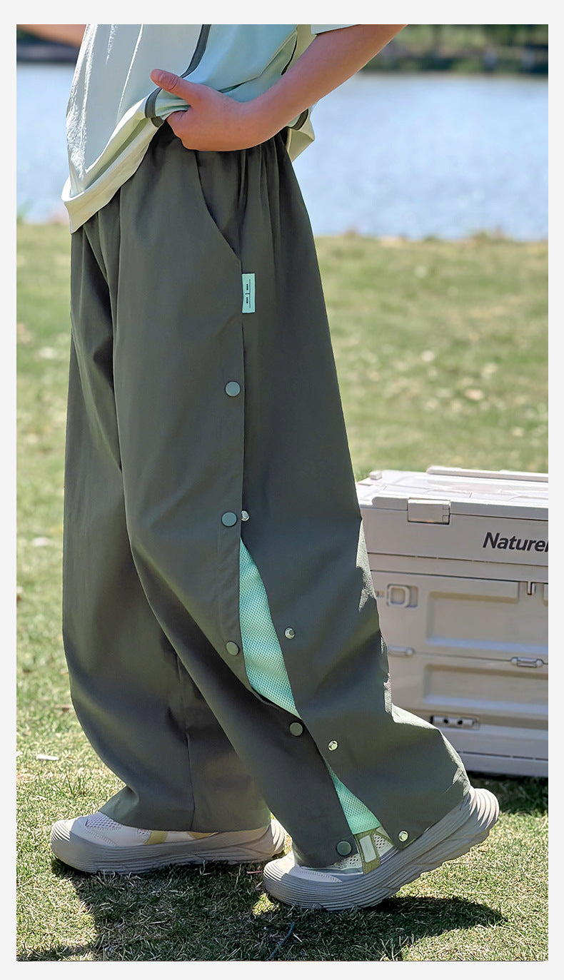 Boys Summer Cool Feel Pants, Breathable Anti-Mosquito Trousers for Big Kids