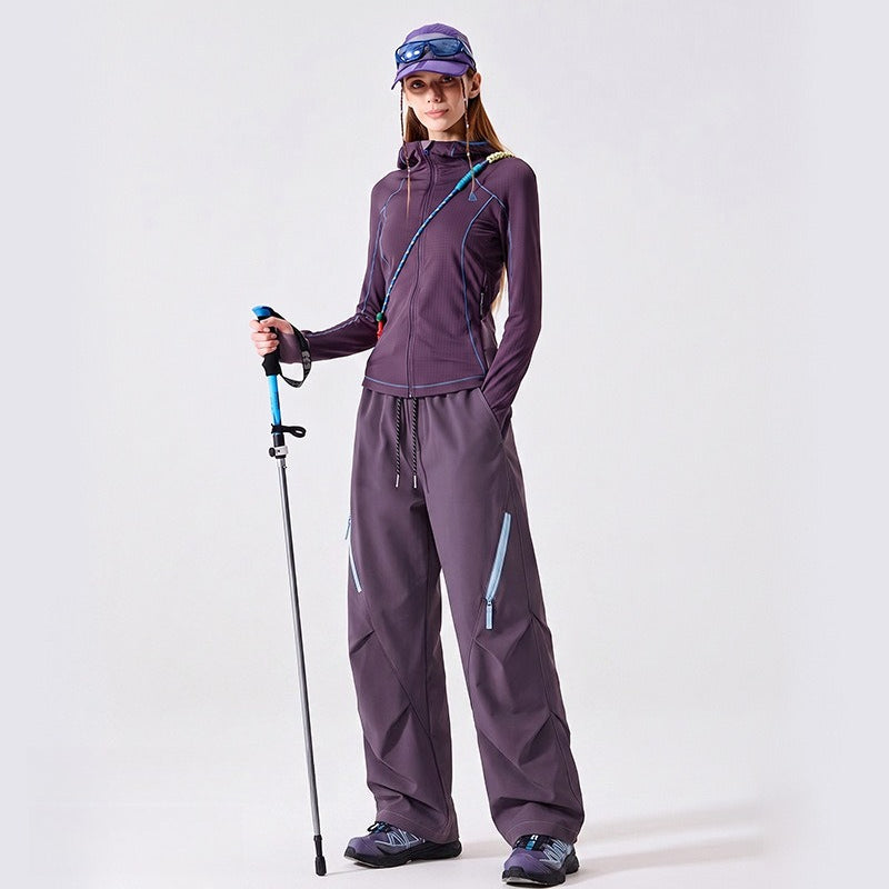 WENHOUU Detachable Fleece Lined Softshell Hiking Pants Waterproof Breathable