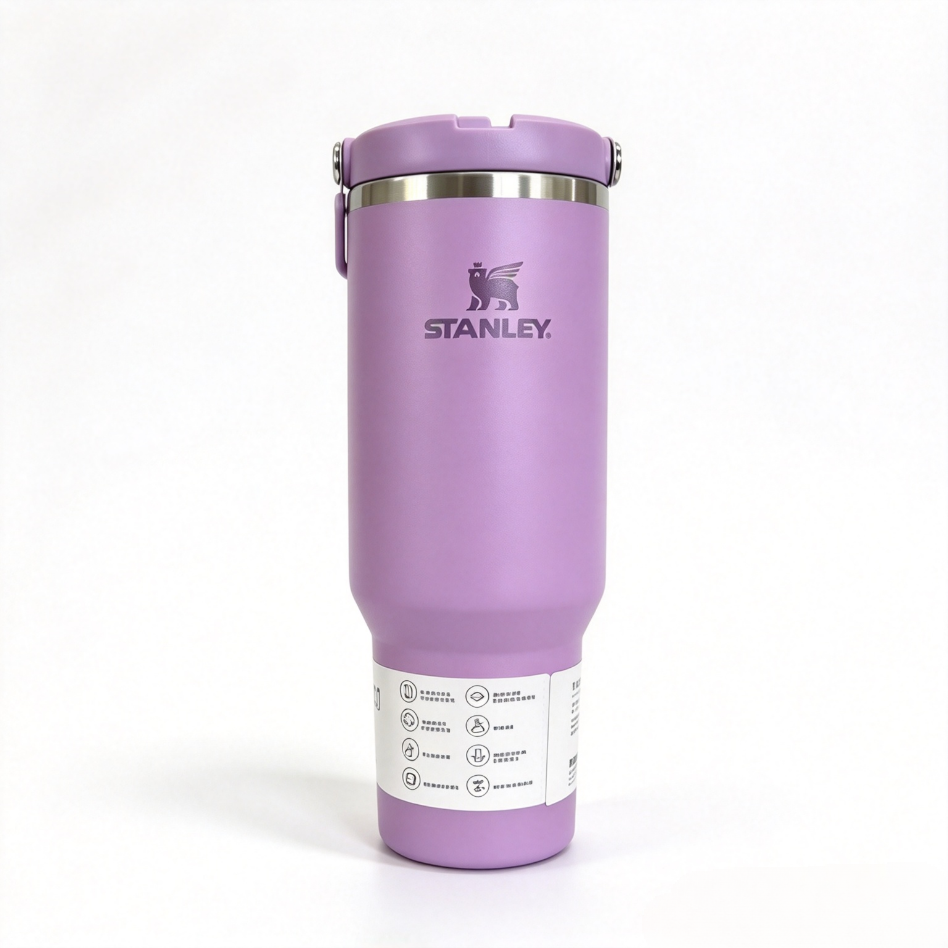 Stanley The Iceflow Flip Straw 2.0 Tumbler Black 40oz