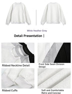 Men's loose crew neck sweater casual autumn new large size sweater