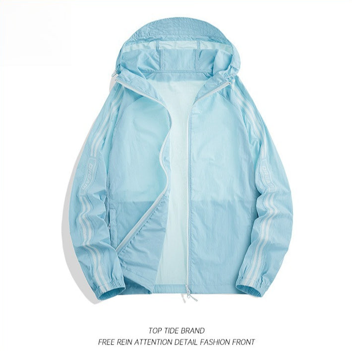 UPF100+ Women Color‑Block Sun Protection Jacket Lightweight Breathable Outdoor Summer Top