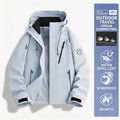 Camel Unisex 3‑in‑1 Detachable Jacket, Waterproof Windproof Warm Outdoor Hiking Mountaineering Coat for Men Women