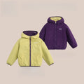 Kids Reversible Granule Fleece Jacket - Boys/Girls Fall Winter Softshell Waterproof