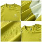 Men Women Quick‑Dry Color‑Block Long Sleeve Athletic T‑Shirt