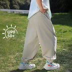 UPF 50+ Summer Boys' Lightweight, Cooling, Quick-Drying Athletic Pants