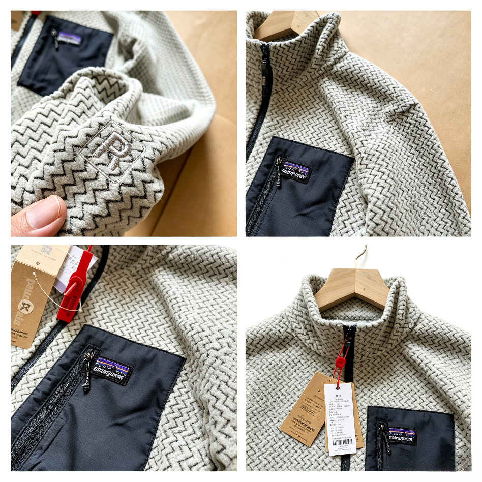Patagonia Stand-Collar Half-Zip Sweatshirt with Pocket – Unisex Loose Wave-Cut Fit