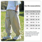 UPF 50+ Summer Boys' Lightweight, Cooling, Quick-Drying Athletic Pants