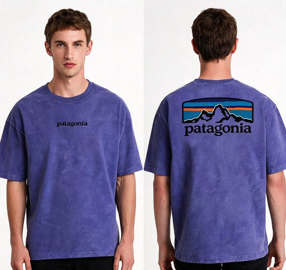 Patagonia Men's P-6 Logo Washed Vintage Short Sleeve T-Shir