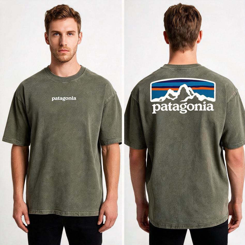 Patagonia Men's P-6 Logo Washed Vintage Short Sleeve T-Shir