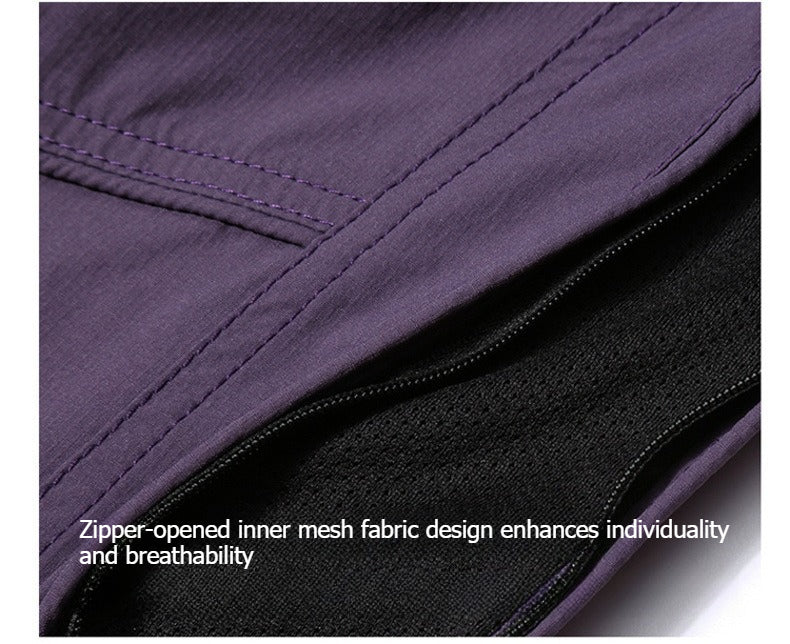 Unisex Techwear Paratrooper Pants, Water‑Repellent Softshell Straight‑Leg Outdoor Hiking Trousers