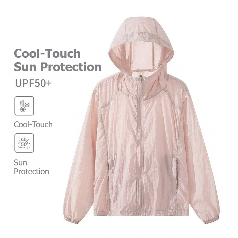Wenhouu Family Sun Protection Jacket, Women Kids Summer Lightweight Breathable Outerwear